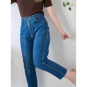 80's Vintage Blue Gitano High Waisted Jeans 28"